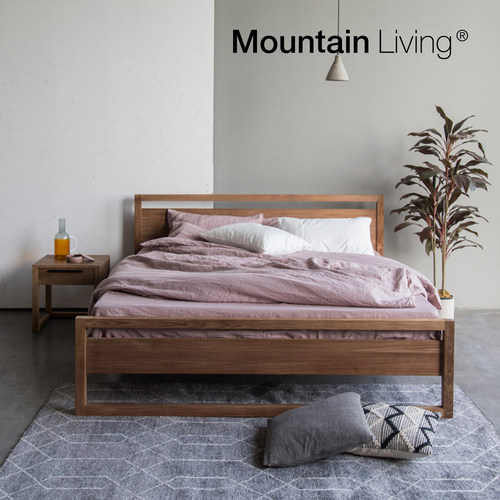 MountainLiving进口柚木双人床