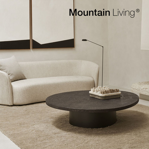 MountainLiving金属实木茶几