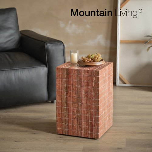 MountainLiving洞石边几
