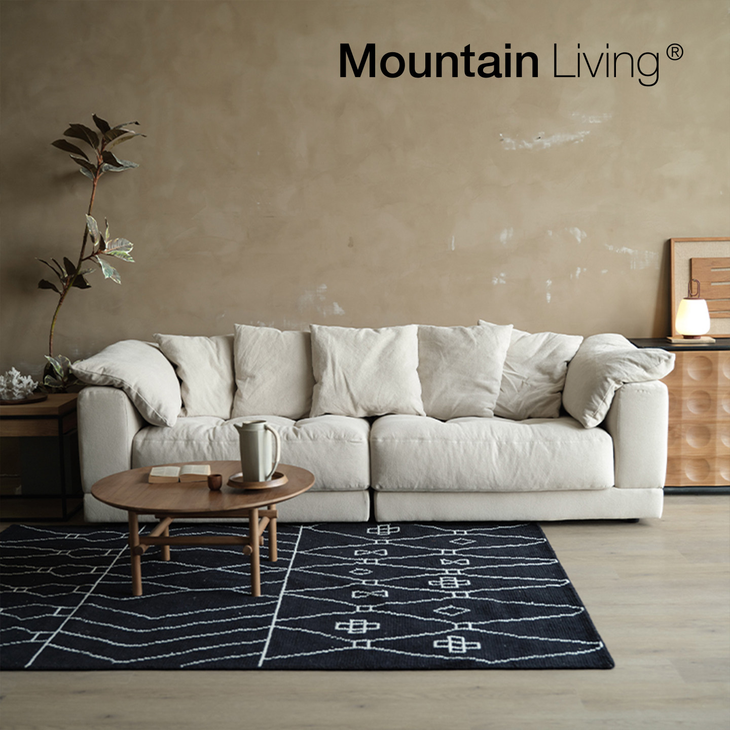 MountainLiving客厅家具棉麻布艺沙发白色云朵奶油风高端品牌高级