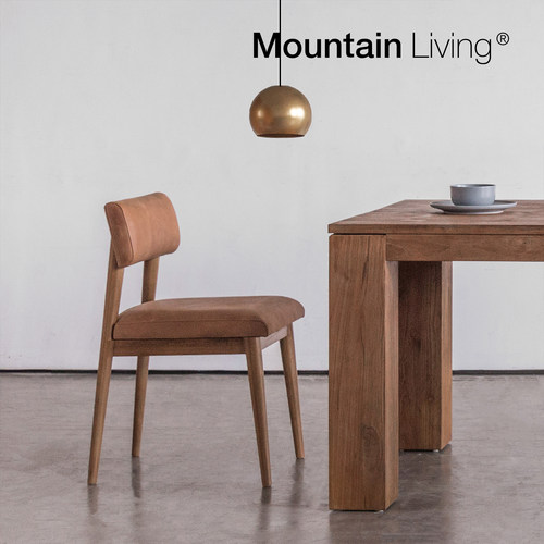 MountainLiving柚木真皮餐椅
