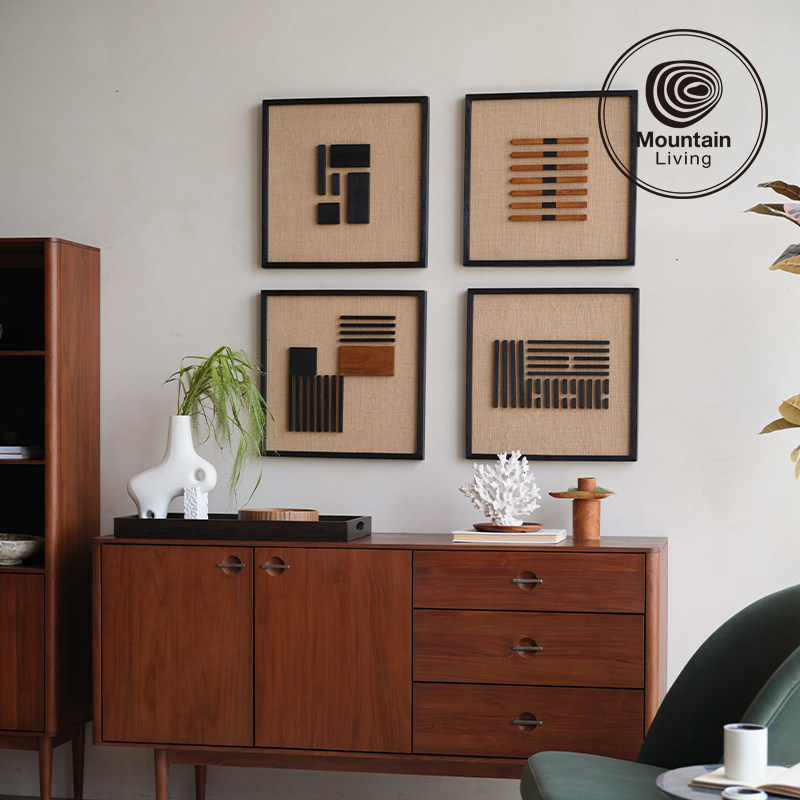 Mountain Living进口柚木挂画沙发背景墙入户门正对墙客厅装饰画,家居饰品,现代装饰画,淘宝优惠券,粉丝福利购,淘宝优惠卷