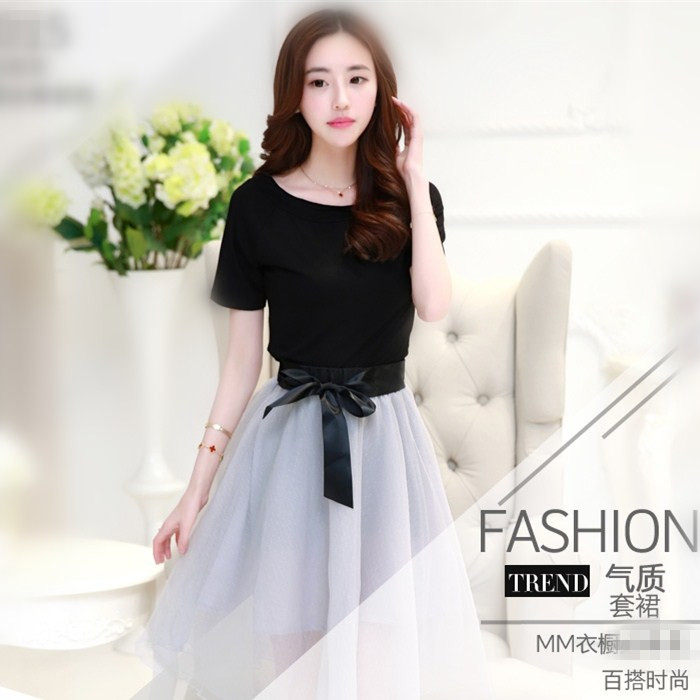 2017夏季新款连衣裙女韩版2016夏天文艺清新时尚学生性感裙子套装