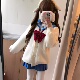 秋冬jk制服毛茸茸开衫 毛衣女日系学院慵懒风小个子宽松毛绒绒外套