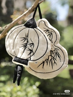 厨房浴室吸水柔软 擦手巾灯笼擦手帕简约现代风格 中式 葫芦可挂式