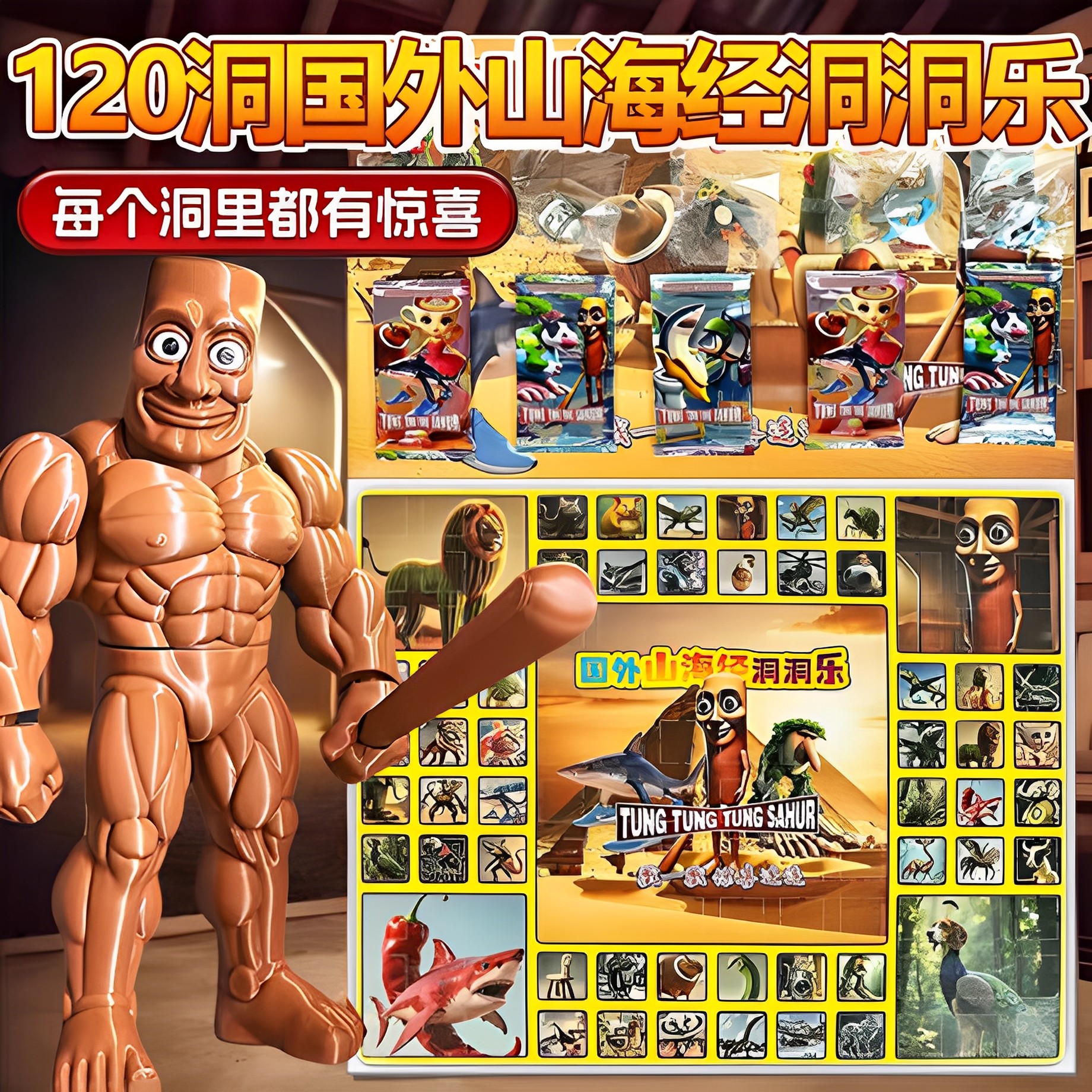 新款山海经洞洞乐儿童惊