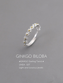 925纯银戒指雏菊女可调节2024年新款 小清新甜美食指戒ins刻字 爆款