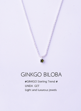 满天星银项链小众百搭吊坠女