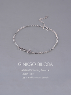 925纯银复古如意脚链个性 百搭简约潮国风脚环福字送朋友闺蜜礼物