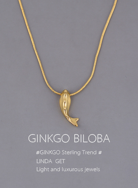 925纯银余生有你项链小鲸鱼