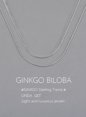 双层蛇骨链女925纯银轻奢小众项链锁骨链2026新爆款高级气质刻字