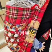 简易实用型婴儿背带交叉按扣双肩出行防滑通用透气大中小号轻便