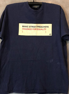 Manic Street Preachers狂躁者乐队潮牌印花短袖vintage古着T恤潮