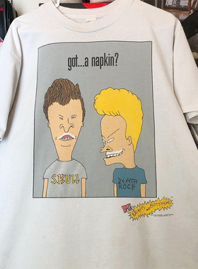 Beavis and Butt-head瘪四与大头蛋短袖T恤美式街头男女情侣装潮