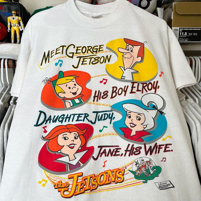 the jetsons杰森一家欧美卡通动漫街头潮流oldschool男女短袖t恤