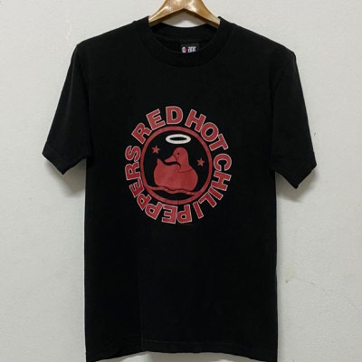 Red Hot Chili Peppers摇滚红辣椒乐队潮流宽松落肩男女短袖Tee恤