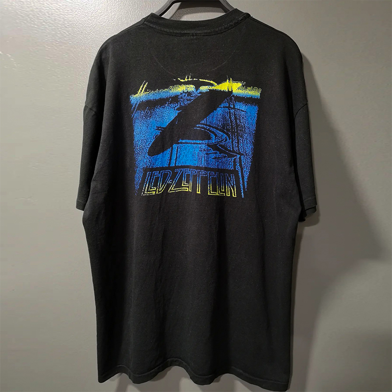 齐柏林飞艇乐队美式纯棉短袖T恤