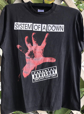 System Of A Down金属堕落体制乐队短袖男女vintage复古质感T恤潮