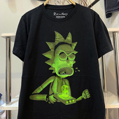 Morty瑞克和莫蒂与动漫周边ins超火潮流短袖 Rick and 男女街头T恤