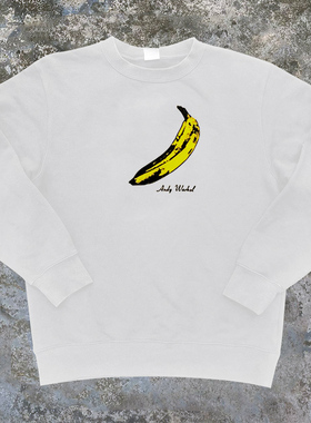 安迪沃霍尔andywarhol波普艺术香蕉印花圆领卫衣简约高街fog风潮