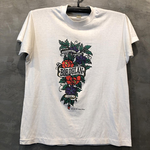 鲍勃迪伦字母印花潮牌摇滚tee