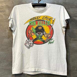 T恤FOG美式 摇滚短袖 高街重磅圆领棉tee Crue重金属乐队经典 Motley