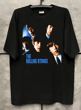 The Rolling Stones滚石乐队高街摇滚短袖T恤vibe人像美式半袖潮