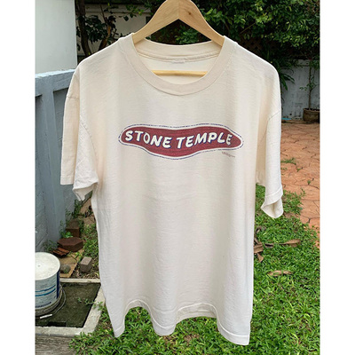 阿美咔叽街头潮牌Stone Temple Pilots乐队摇滚短袖T恤复古男女款