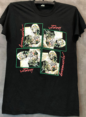 Jim Morrison摇滚乐队复古古着ins超火潮流宽松oversize短袖T恤