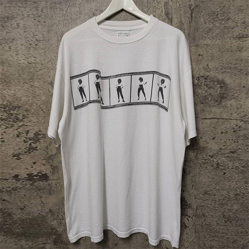 蒂娜特纳美式慵懒风纯棉短袖T恤