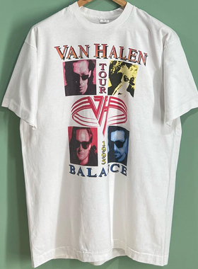 Van Halen范·海伦重金属摇滚乐队高街人像vibe美式氛围感半袖潮