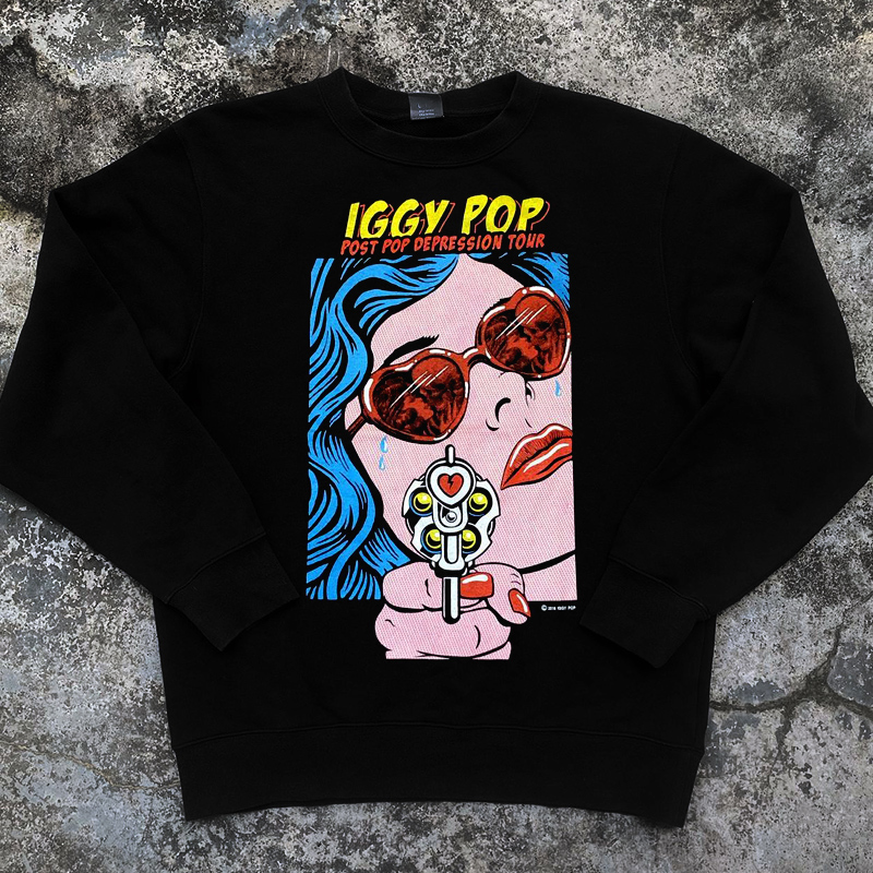 IggyPop伊基·波普oversize落肩