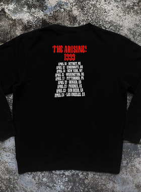 古着感SmashingPumpkins碎南瓜乐队vintage摇滚圆领卫衣高街fog风