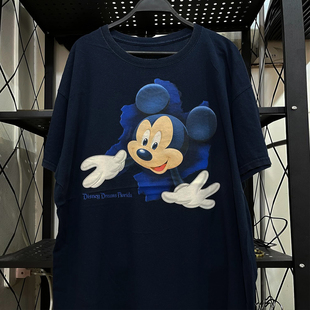 Mickey Mouse米老鼠经典卡通动漫短袖T恤cec学院风美式情侣半袖潮