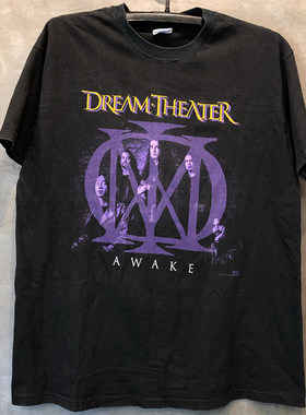 美潮重磅古着感vintage摇滚tee