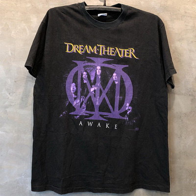 美潮重磅古着感vintage摇滚tee