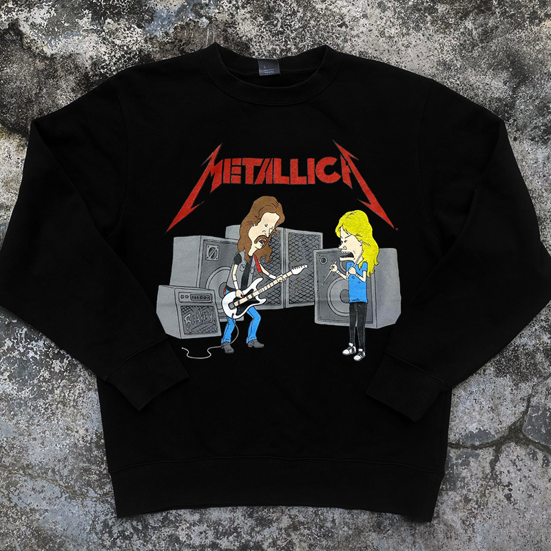 Metallica乐队学院风复古