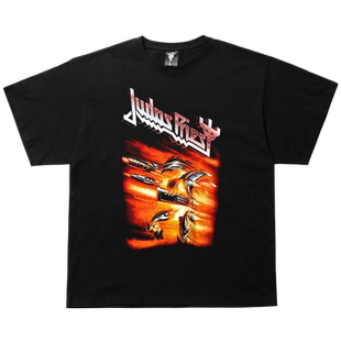 Judas Priest犹大圣徒重金属摇滚乐队欧美街头vintage古着短袖T恤