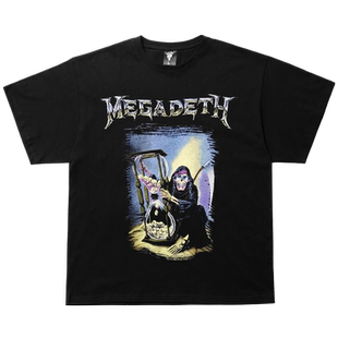 摇滚乐队 Megadeth专辑主题印花短袖欧美潮流赛博朋克t恤纯棉男女