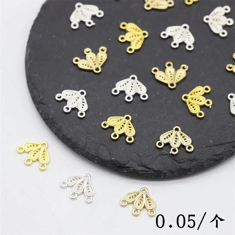 合金保色流苏吊牌diy饰品配件