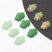20mm琉璃 银杏叶 20个装 diy饰品配件 发簪步摇材料