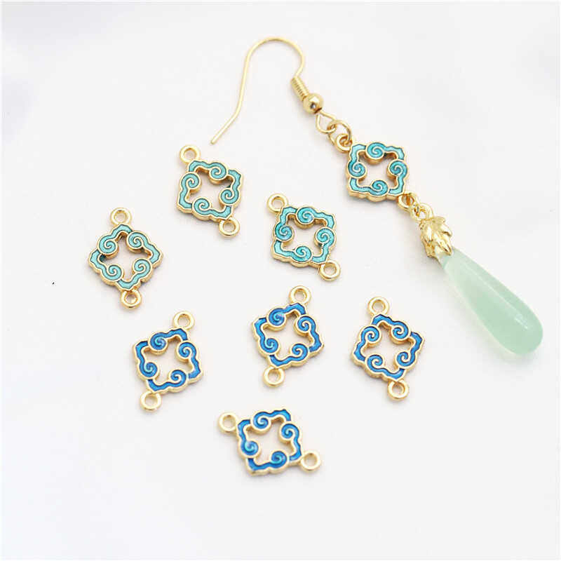 10个价保色合金11*16mm双吊云纹吊牌diy古风发簪步摇吊坠连接片,饰品/流行首饰/时尚饰品新,其他DIY饰品配件,淘宝优惠券,粉丝福利购,淘宝优惠卷