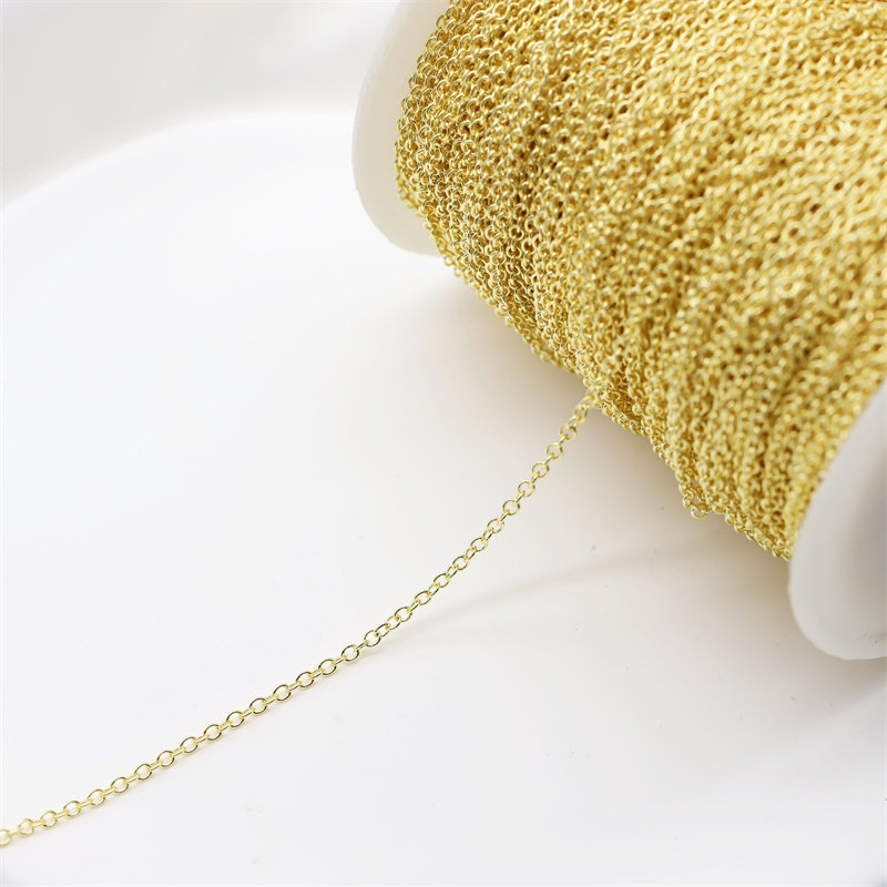 保色14K/18K包金链子镀真金O字链细链条延长链手链项链diy配件,饰品/流行首饰/时尚饰品新,链条,淘宝优惠券,粉丝福利购,淘宝优惠卷