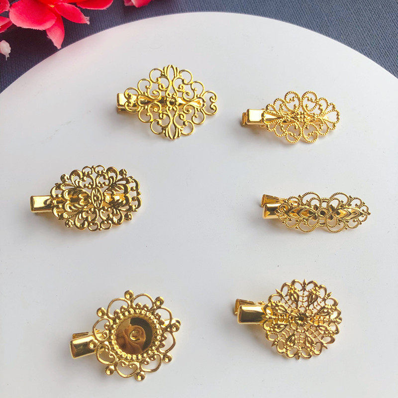 2个装封油保色饰品配件古风发簪步摇黄铜花片边夹发夹汉服材料,饰品/流行首饰/时尚饰品新,其他DIY饰品配件,淘宝优惠券,粉丝福利购,淘宝优惠卷