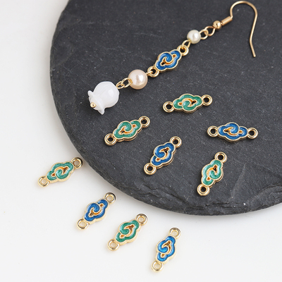 合金滴油祥云双吊连接片