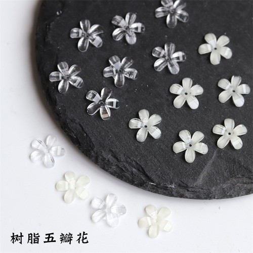 树脂五瓣diy古风发簪材料