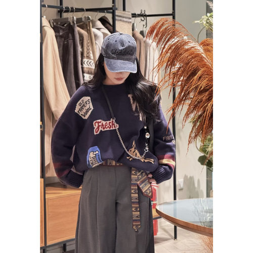 Weekend MaxMara意大利剪标店代购25秋冬圆领套头针织毛衣PAVIDI