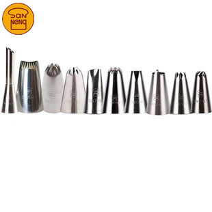 三能裱花嘴 蛋糕 曲奇 泡芙裱花嘴 寿桃 无骨叶 圣安娜 半圆花嘴