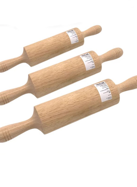 三能烘焙工具SN8021 SN8022 SN8023木质擀面杖走锤（固定柄）酥皮