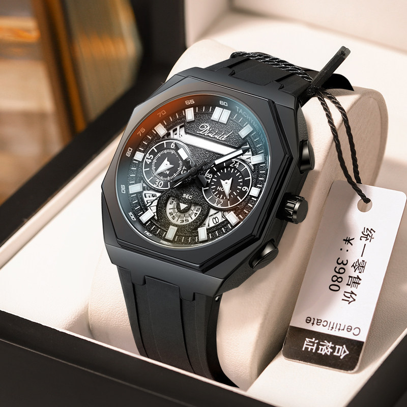 男士手表正品十大瑞士品牌全自动机械男款商务黑武士学生电子石英